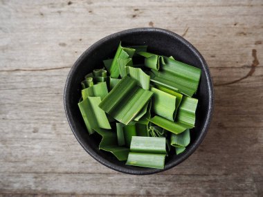 Pandan yaprakları yakın çekim