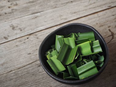 Pandan yaprakları yakın çekim