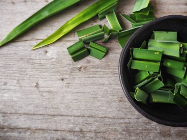 Pandan yaprakları yakın çekim
