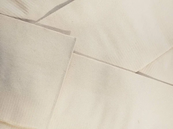 Schließen Sie Die Ansicht Der Weißen Papierservietten Textur — Stockfoto