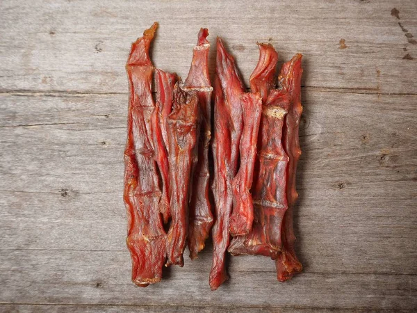 Close up of beef jerky — Stock Photo, Image