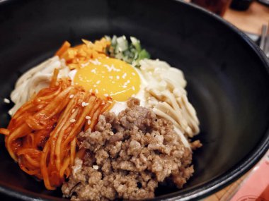 Bibimbap rice with vegetable Korean food