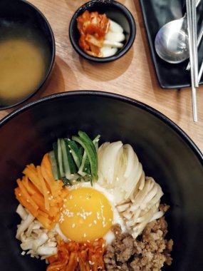 Bibimbap rice with vegetable Korean food