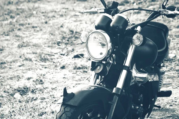 Close up of old motorcycle vintage — Stock Photo, Image