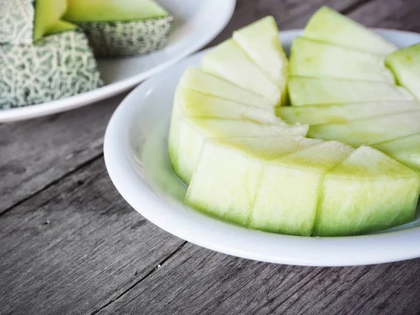 Green cantaloupe melon Japanese fruit — 스톡 사진
