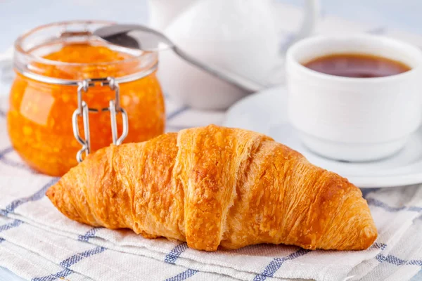 croissant and orange marmalade