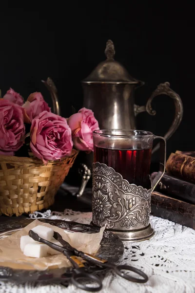 Tea Party, romantic afternoon tea — Stock Photo, Image