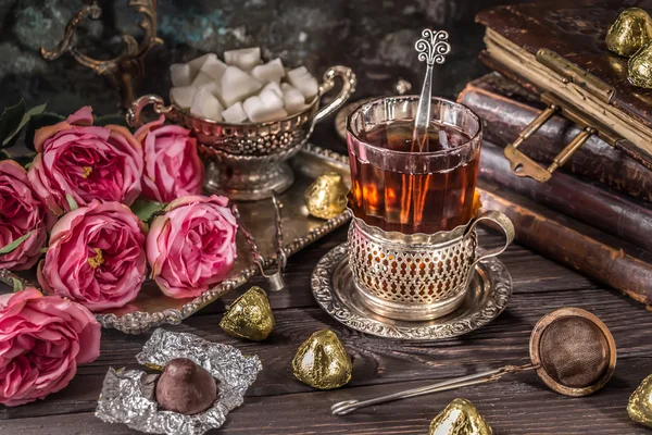 Fiesta del té, té de la tarde —  Fotos de Stock