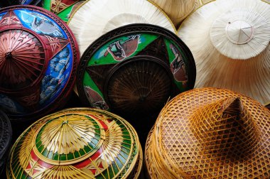 Hediyelik eşya şapka el yapımı Tayland geleneksel tasarım deseni Tayland