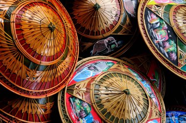 Hediyelik eşya şapka el geleneksel tasarım deseni Tayland yapımı