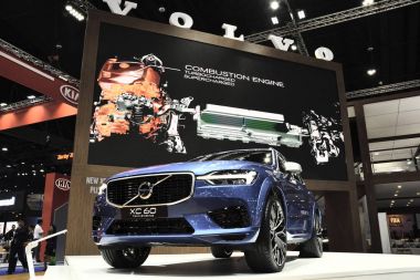 Nonthaburi, Tayland - 30 Mart 2018: Yeni Volvo Xc60 39 Bangkok Uluslararası Motor Show 2018