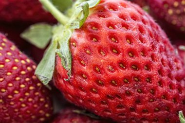 Makro çekim çürük çilek