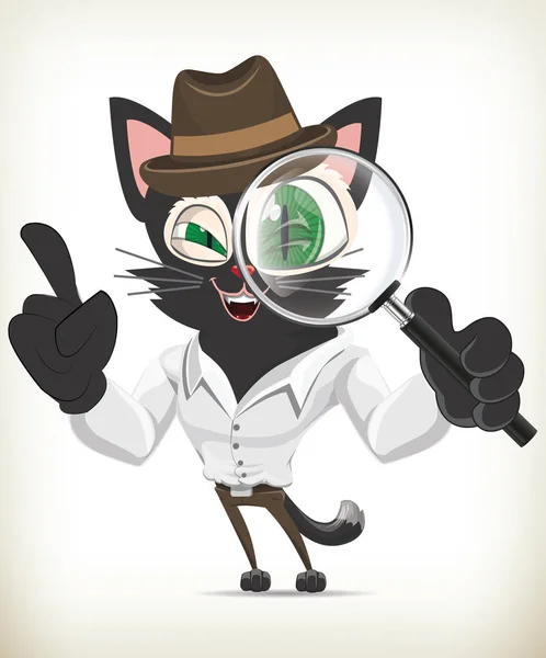 Sherlock kat — Stockvector