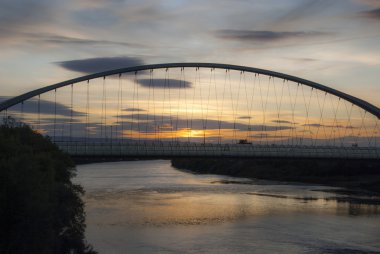 Gün batımı Saragossa (İspanya)