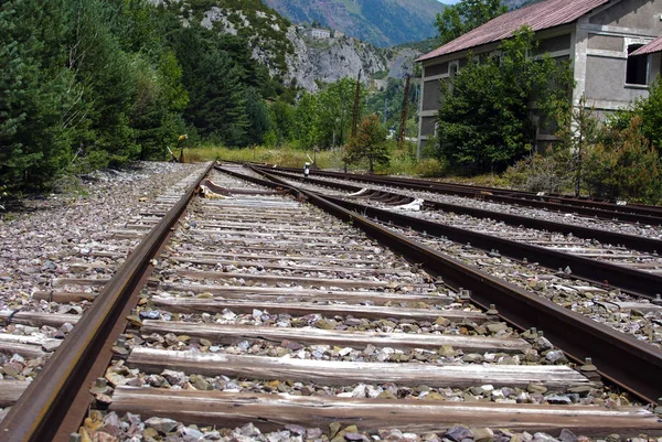 รถไฟในแคนฟรานซิส ( สเปน ) ภาพสต็อก