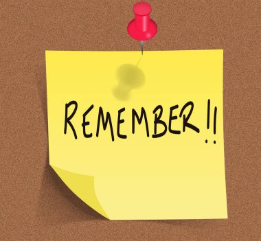 Mantar zemin üzerine sarı yazı-It