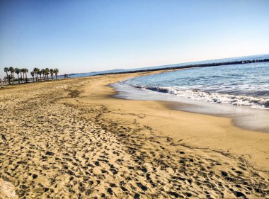 Cambrils (İspanya boş beach)