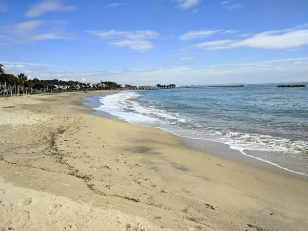 Praia vazia em Cambrils (Espanha ) — Fotografia de Stock