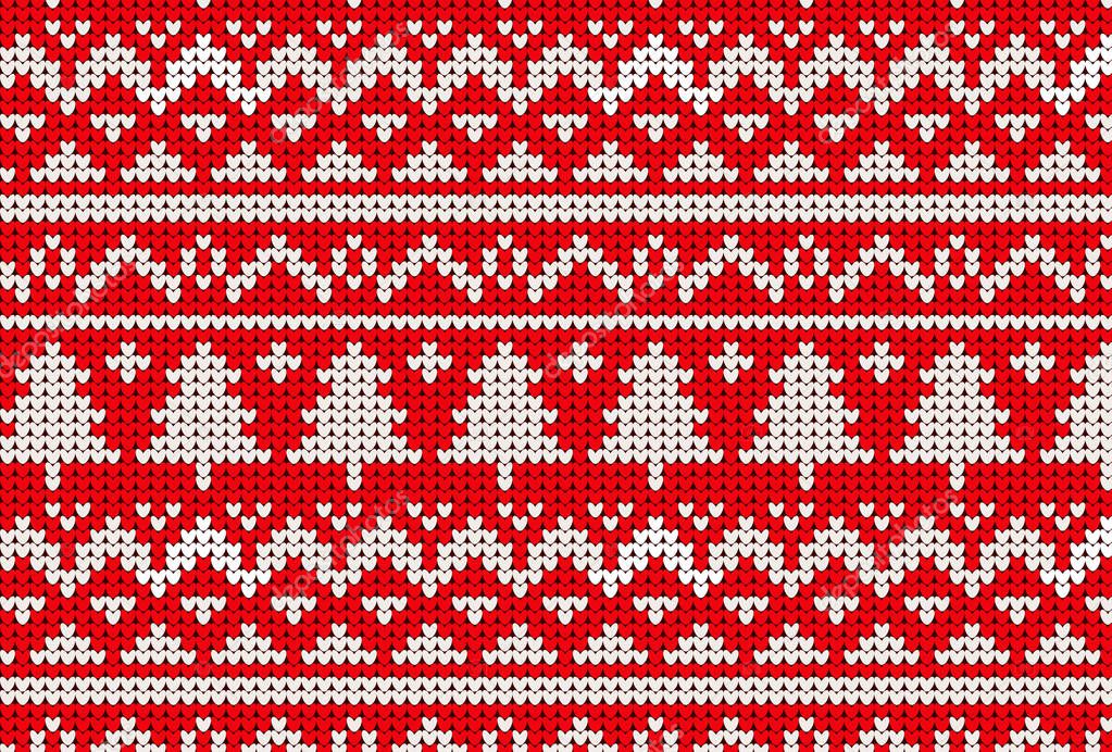 knitted sweater winter pattern