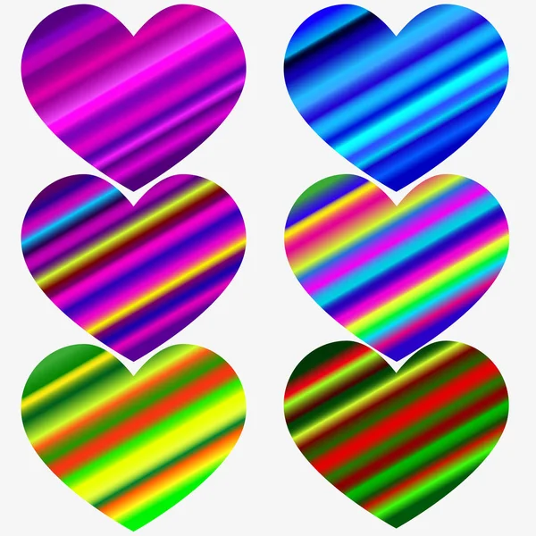 Sweet heart - rainbow gradient color handwritten vector letterin — Stock Vector