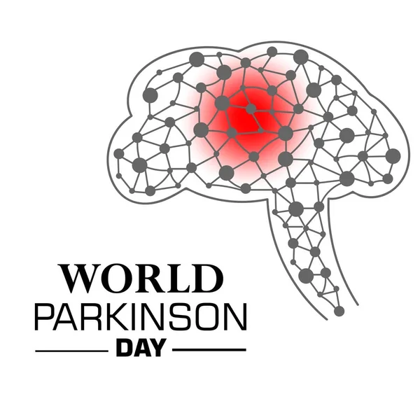 Dünya Parkinson günü için bir afiş vektör çizim.