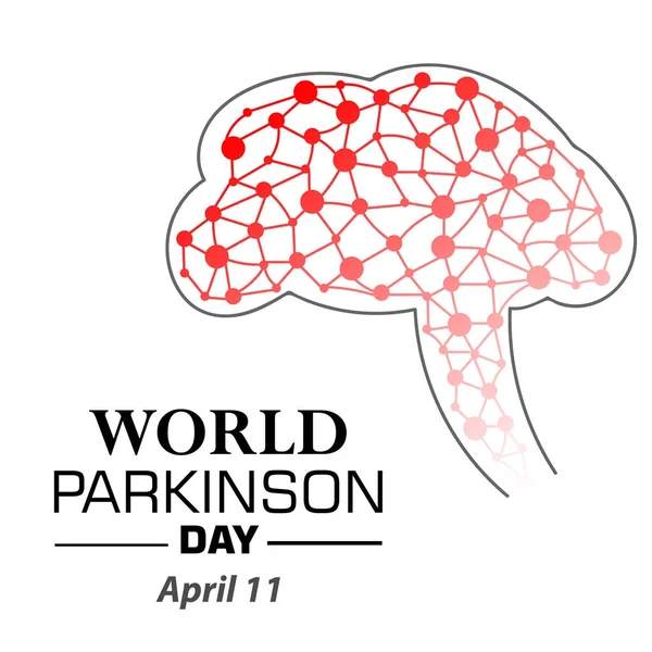 Ilustracja wektorowa banera na Światowy Parkinsona dzień. — Wektor stockowy