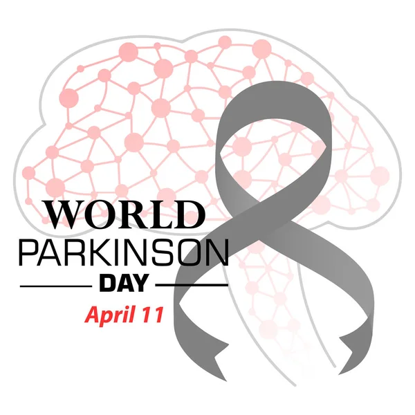 Dünya Parkinson günü için bir afiş vektör çizim.
