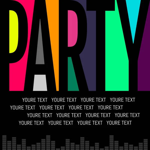 Leuk en mooi abstract of Night Party Flyers met creative — Stockvector