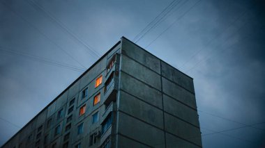 Kharkov Ukrayna Sovyet tarzı eski daireler