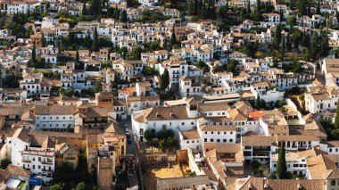 Alhambra, İspanya Granada Panoraması
