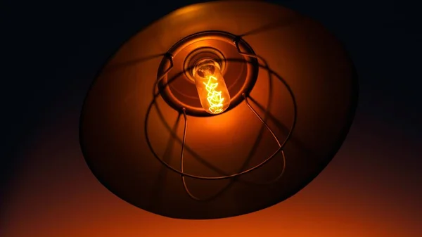 Bulb in the decorative lamp with warm light
