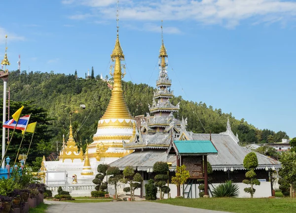 Wat Chong Klang, templo de estilo birmano en Mae Hong Son, Tailandia — Foto de Stock