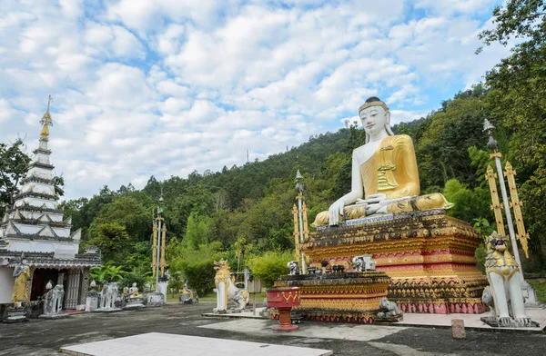 Burmese seated Buddha image in Thailand — Stock Photo, Image