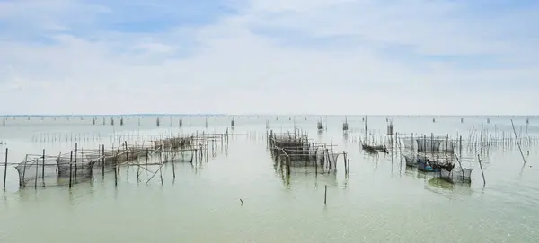 Piscicultura marina en Tailandia — Foto de Stock