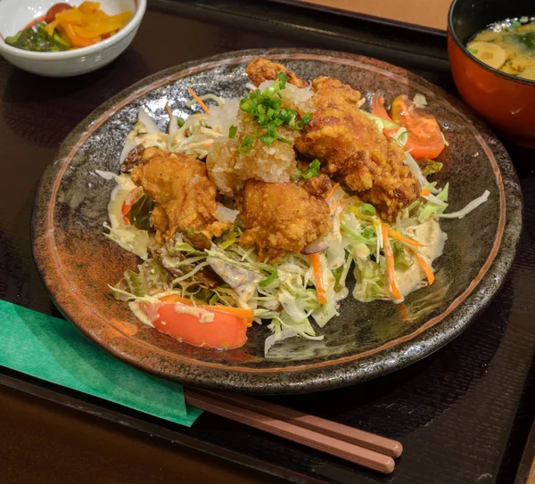 Karaage comida japonesa de pollo frito — Foto de Stock