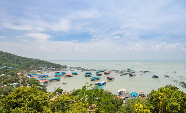 Marina fiskodling i Thailand — Stockfoto