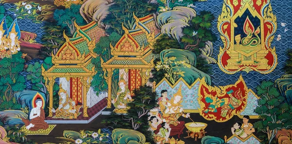 タイの壁画アート — ストック写真