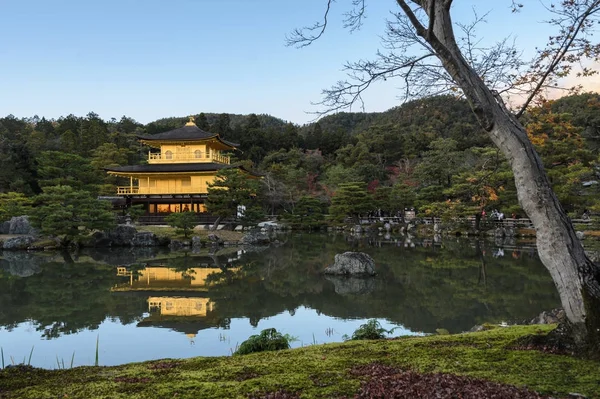 Кинкаку-дзи, Храм Золотого павильона в Киото, Япония — стоковое фото