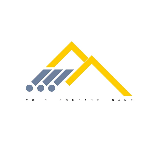 Concepto Logo Deportivo Arquitectónico Con Diseño Colorido Flexible Creativo Fotos De Stock