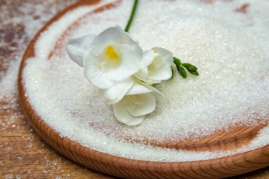 şeker beyaz Frezya çiçek