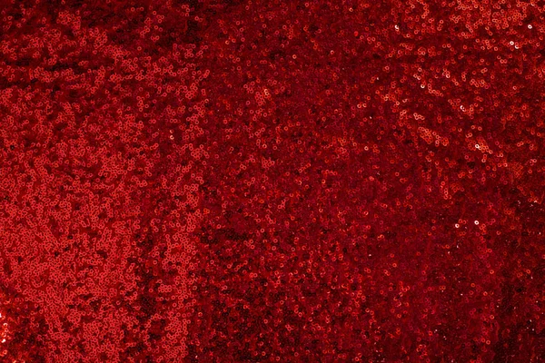 Jasně Červená Lesklá Pájecí Tkanina Rozložená Jako Pozadí — Stock fotografie