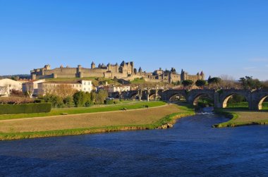 Carcassonne Castle Pont Vieux, Fransa