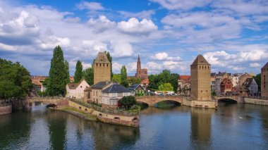 manzarası Alsace Strazburg'da