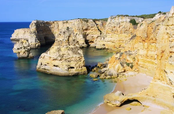 Algarve marinha playa en Portugal — Foto de Stock