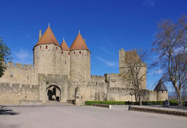 Castillo de carcasona, Francia — Foto de Stock