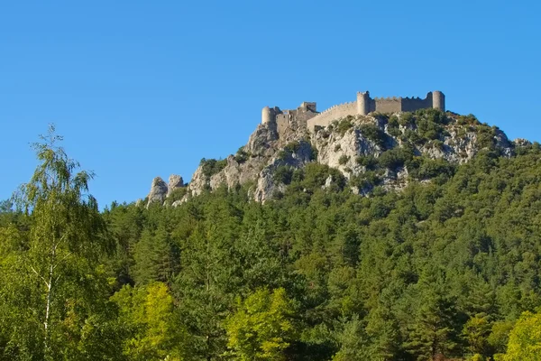 Castelo Puilaurens em França — Fotografia de Stock