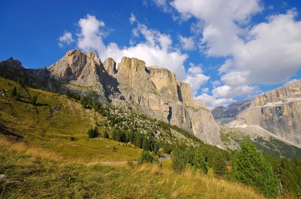 Sella skupina v Dolomitech — Stock fotografie