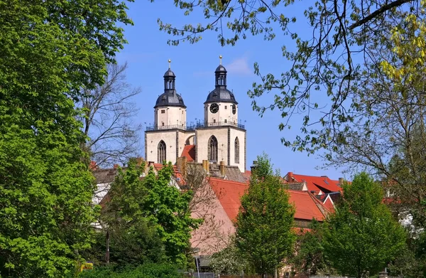 Wittenberg miasta i parafii kościoła Najświętszej Marii Panny — Zdjęcie stockowe