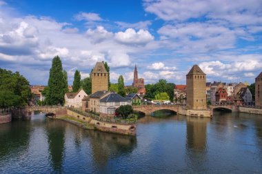 manzarası Alsace Strazburg'da