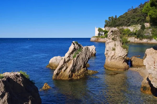 Playa Miramare cerca de Trieste — Foto de Stock